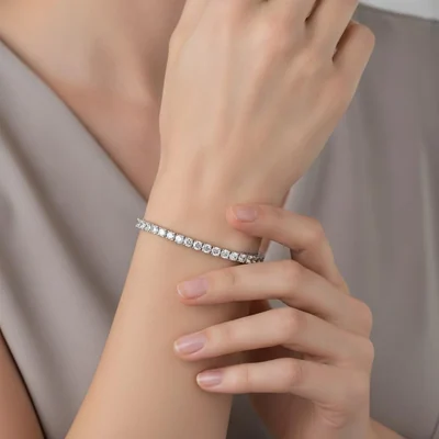 3mm Classic Tennis Bracelet by Gemsme