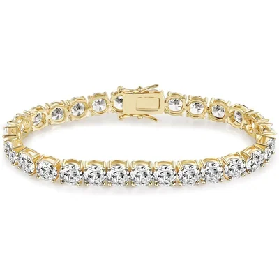 6mm Tennis Bracelet by Gemsme, 6mm · Gold Plated
