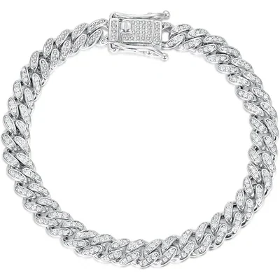 Iced Cuban Chain Bracelet by Gemsme