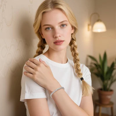 17cm Classic Tennis Bracelet by Gemsme
