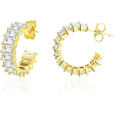 Square Hoop Earrings by Gemsme