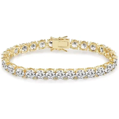 6mm Tennis Bracelet by Gemsme, 6mm · Gold Plated