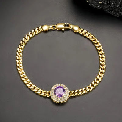 8mm Plain Cuban Bracelet by Gemsme