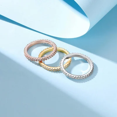 Three-Tone Stacking Rings by Gemsme